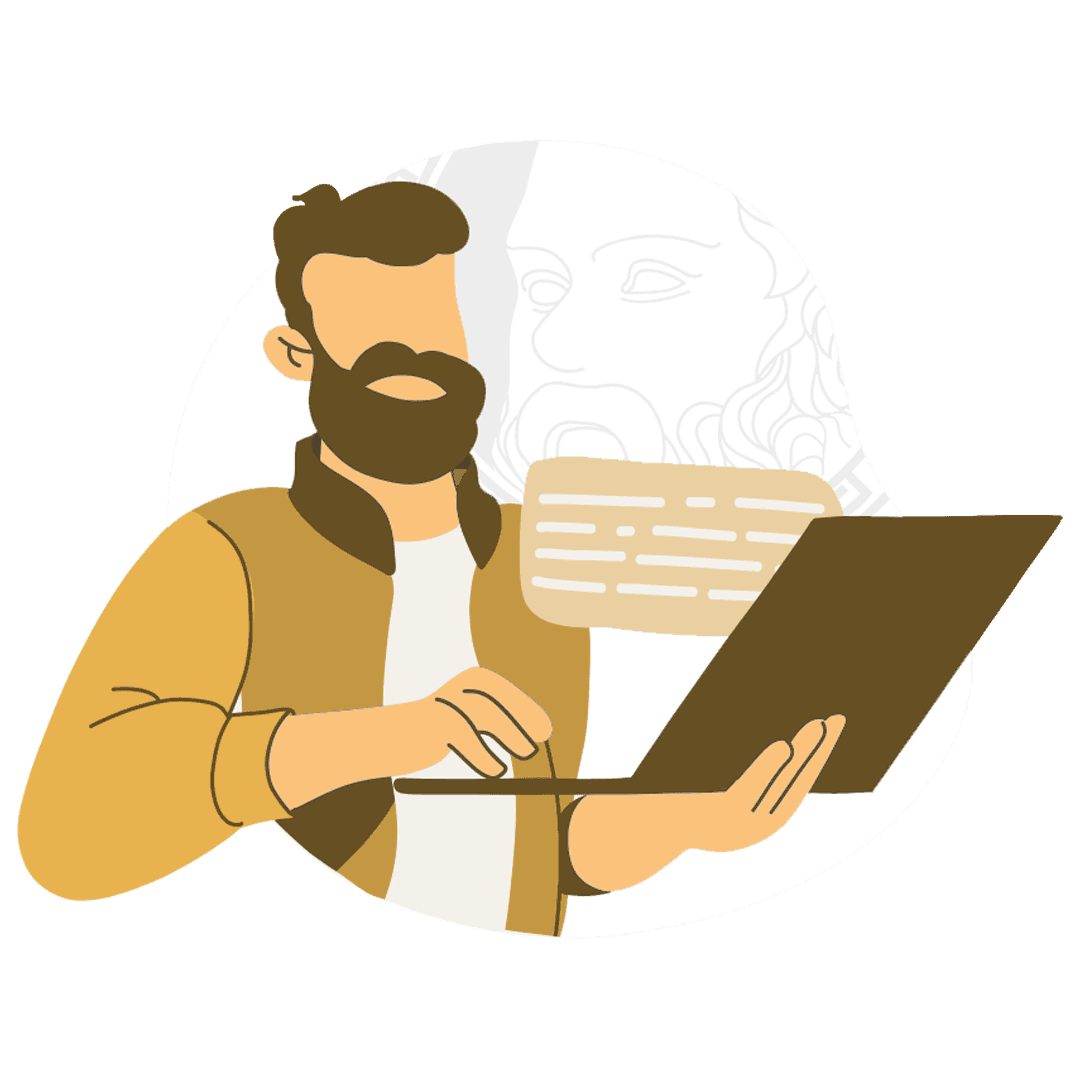 Trader reading a tablet